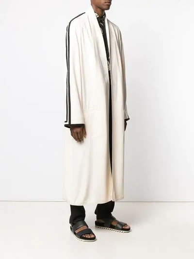 Shop Haider Ackermann Long Robe Coat In White