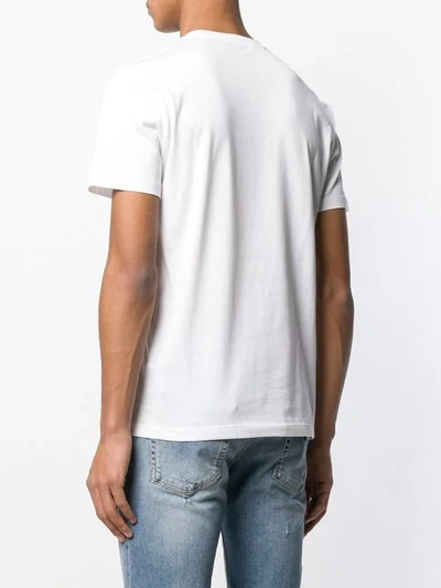 Shop Versace Headline T-shirt In White