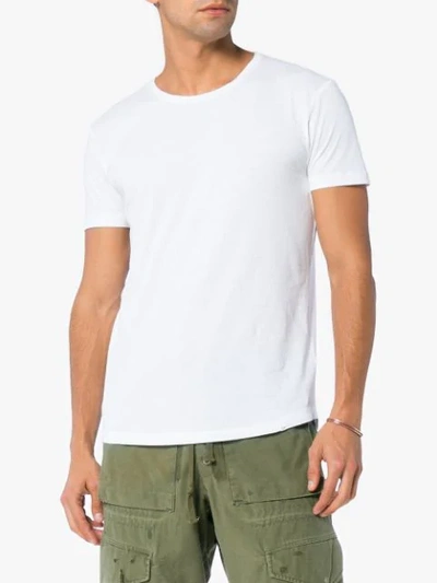 Shop Orlebar Brown Tailored Fit Cotton T In White