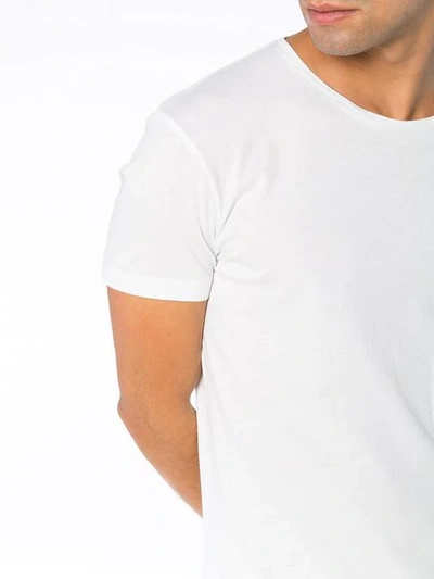 Shop Orlebar Brown Tailored Fit Cotton T In White