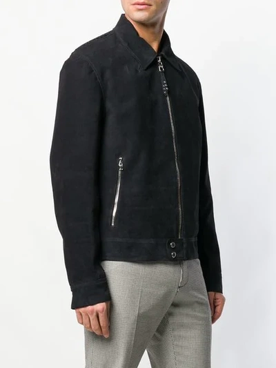 Shop Alexander Mcqueen Knitted Back Jacket In Black