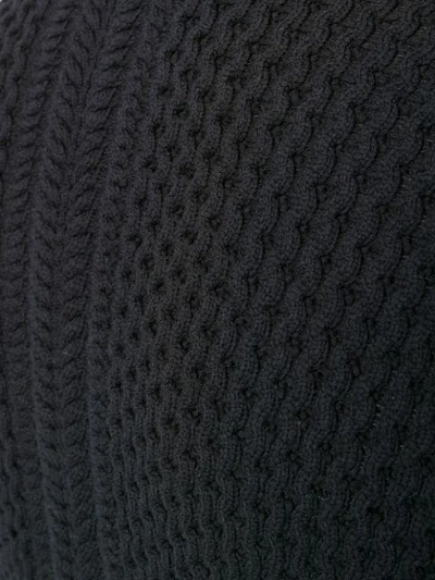 Shop Alexander Mcqueen Knitted Back Jacket In Black