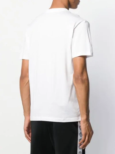 Shop Versace Safe Word T-shirt In White