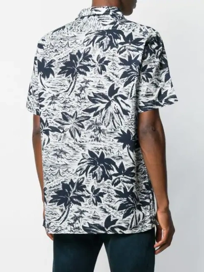 Shop Tommy Hilfiger Tropical Shirt In Blue
