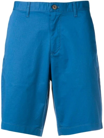 Shop Michael Kors Classic Chino Shorts In Blue