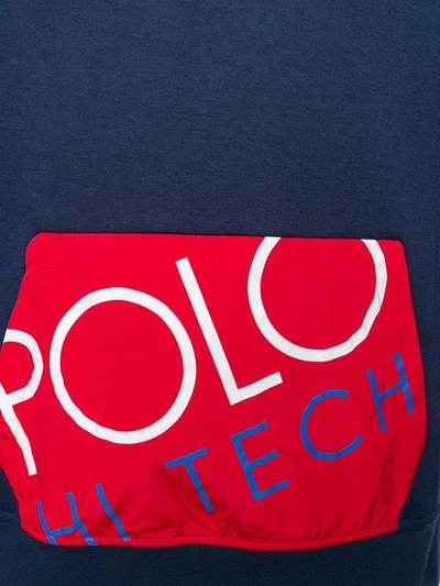 Shop Polo Ralph Lauren Polo Hi Tech Hoodie In Blue