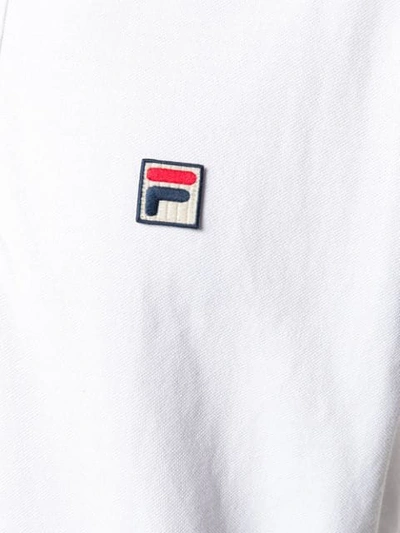 Shop Fila Contrast Trim Polo Shirt - White