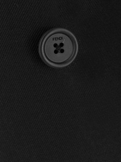 Shop Fendi Glänzendes Sakko In Black