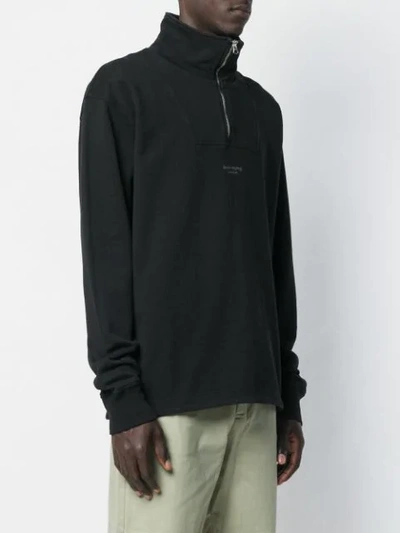 Shop Acne Studios Sweatshirt Mit Reissverschluss In Black