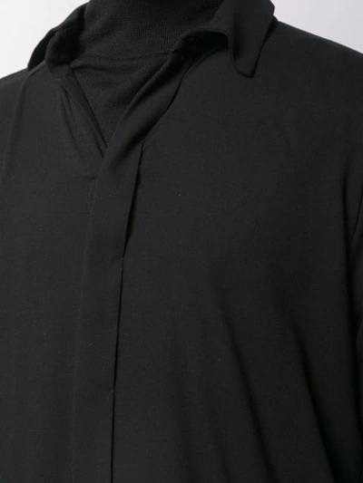 Shop Jan-jan Van Essche Shirt 64 In Black Wool Chiffon