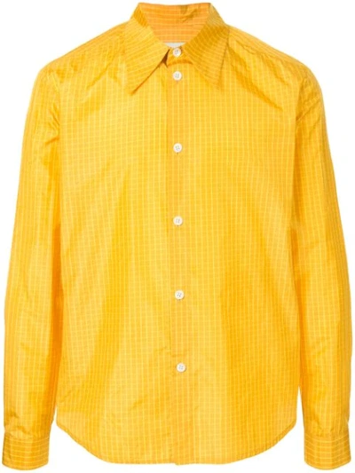 Shop Namacheko Grid Print Shirt - Yellow