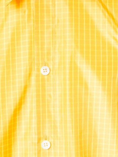 NAMACHEKO 网格印花衬衫 - 黄色