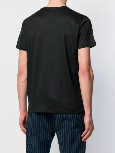 Shop Majestic V-neck T-shirt In Black