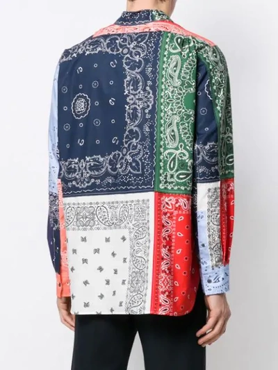 Loewe Asymmetrical Bandana Patchwork Shirt In Multicolor | ModeSens