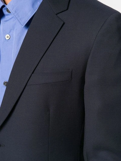 Shop Prada Slim Single Breasted Suit In Blue