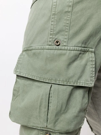 Shop Greg Lauren Reconstructed Track Pants In Green