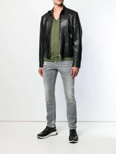 Dsquared2 Slim Fit Jeans In Grey