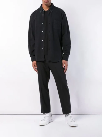 Shop Our Legacy Flannel Shirt - Black