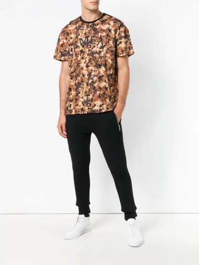 Shop Amen Camouflage Print T In Brown