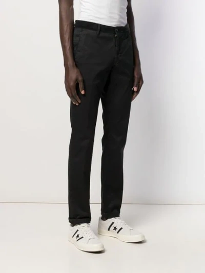 Shop Incotex Classic Chinos In Black