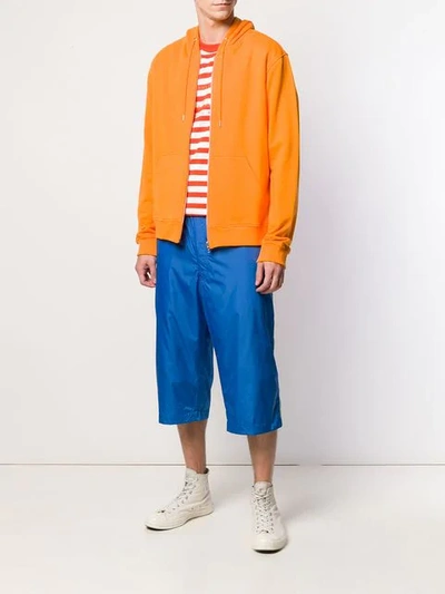 Shop Comme Des Garçons Shirt Colour Block Short In Blue