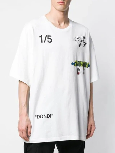 Off-white Demon Print T-shirt In White | ModeSens