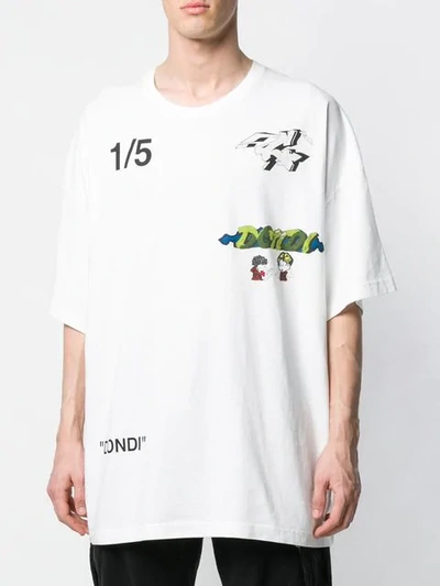 Off-White c/o Virgil Abloh Cream Dondi T-shirt in Natural for Men