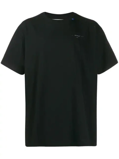 Shop Off-white Cross Logo Print T-shirt In Black