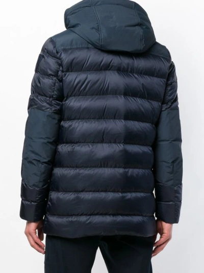 Shop Blauer Quilted Down Coat - Blue