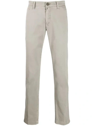 Shop Jacob Cohen Regular Fit Chinos In Grey
