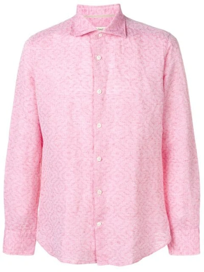 Shop Al Duca D'aosta Faded Print Shirt In Pink