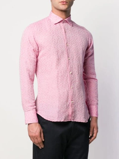 Shop Al Duca D'aosta Faded Print Shirt In Pink