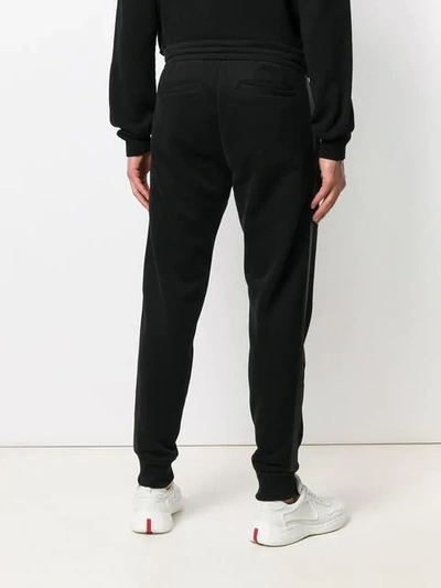 Shop Lauren Ralph Lauren Contrast Logo Track Pants In Black