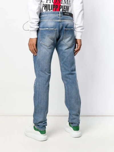 Shop Philipp Plein Straight-leg Jeans In Blue