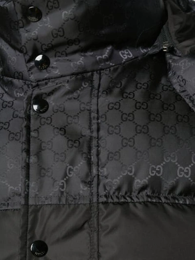 Shop Gucci Gg Padded Gilet In Black