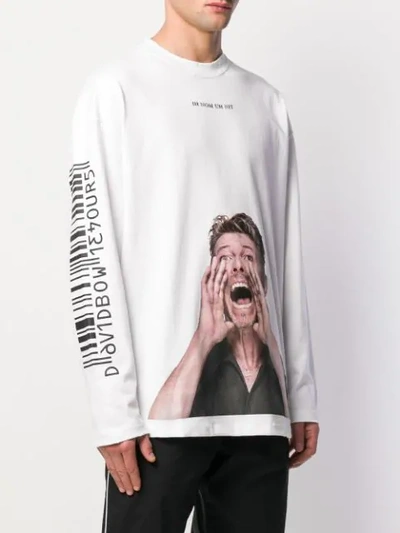 Shop Ih Nom Uh Nit 'bowie Scream' Sweatshirt In White