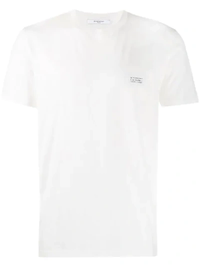 GIVENCHY LOGO PATCH T-SHIRT - 白色