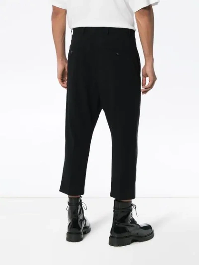 Shop Rick Owens Tux Cropped Trousers In Black