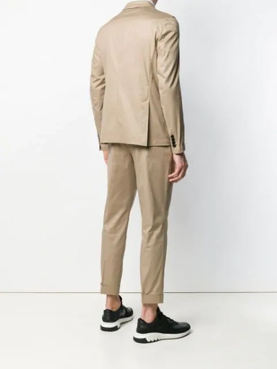 Shop Neil Barrett Two-piece Suit In Brown