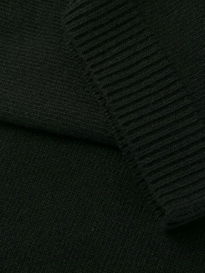 Shop Valentino Vlogo Knitted Sweater In Black