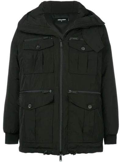 Shop Dsquared2 Parka Mit Pattentaschen In 900