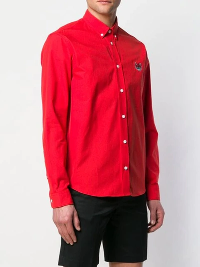 Shop Kenzo Tiger Button In Red