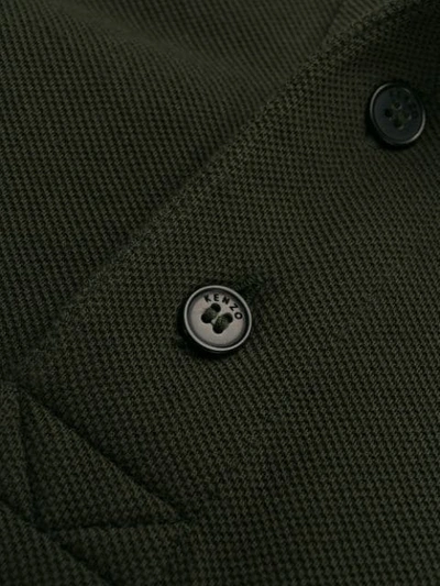Shop Kenzo Embroidered Logo Polo Shirt In 51 Dark Khaki