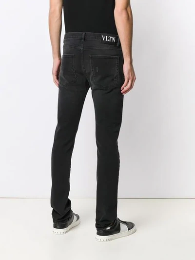 Shop Valentino Jeans Im Five-pocket-design In Black