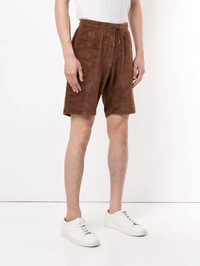 Shop Loveless Jacquard Shorts In Brown