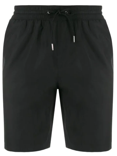 Shop Burberry Icon Stripe Drawcord Swim Shorts - Black