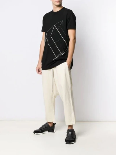 Shop Rick Owens Drkshdw Dropped-crotch Trousers In Neutrals