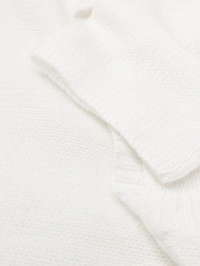 Shop Bottega Veneta Long Sleeved Sweatshirt In White