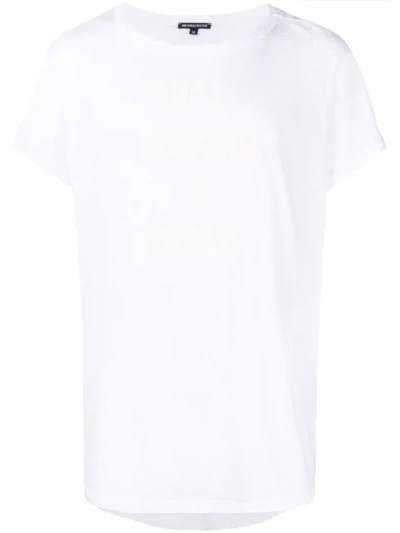 Shop Ann Demeulemeester Slogan T-shirt - White