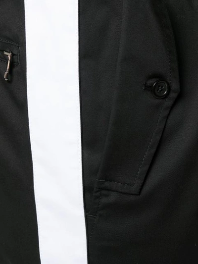 Shop Dolce & Gabbana Stripe Detail Cargo Trousers In Black